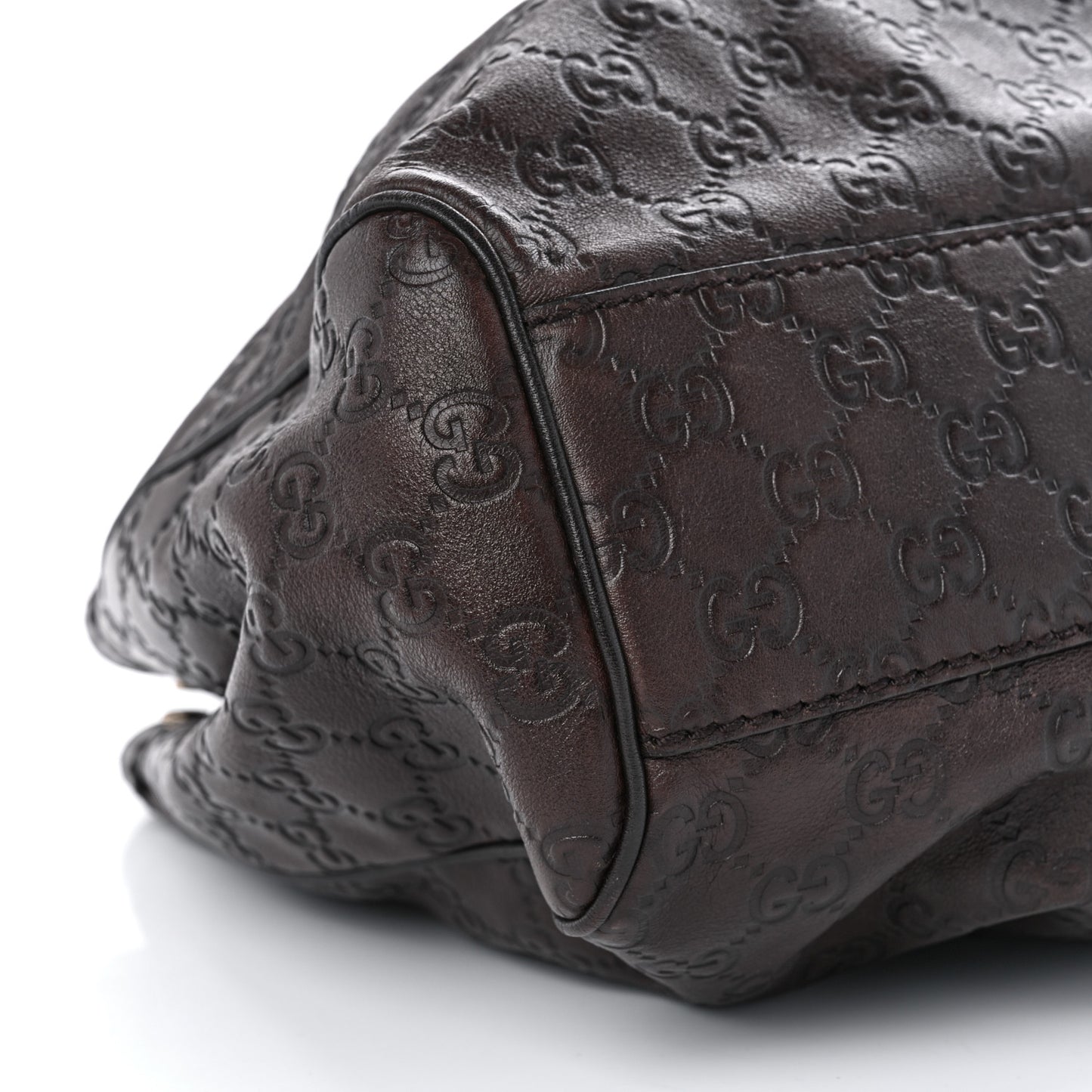 Guccissima Medium Sukey Tote Chocolate