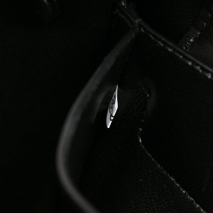 Prada Saffiano Cuir Medium Double Handle Bag Black 7 of 11