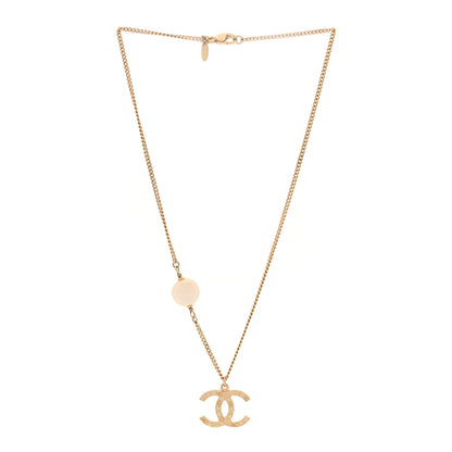 Chanel Pearl Precious Symbols CC Pendant Necklace Gold 3 of 5