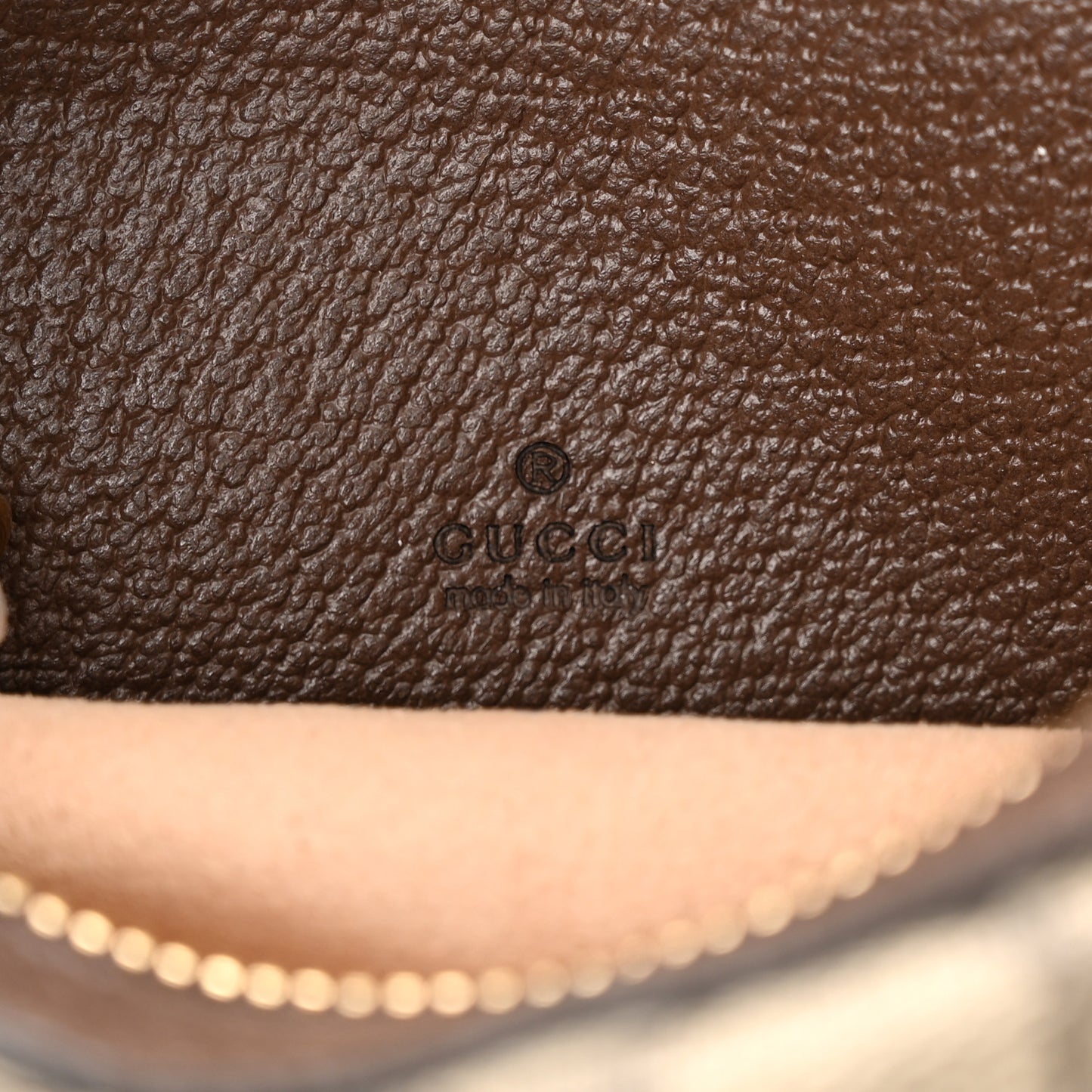 GG Supreme Monogram Textured Calfskin Web Mini Ophidia Half Moon Hobo Beige Ebony New Acero