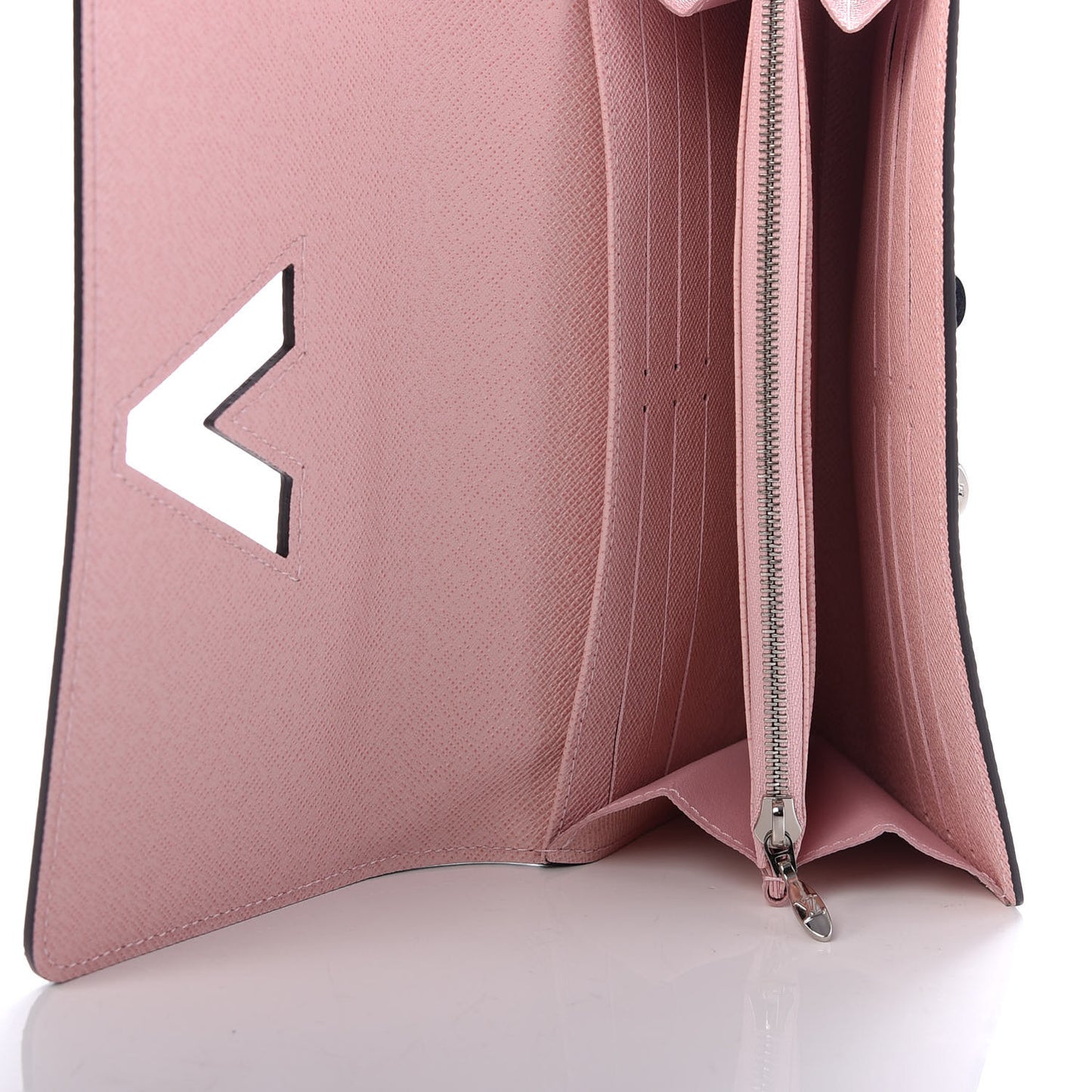 Epi Twist Wallet Rose Ballerine