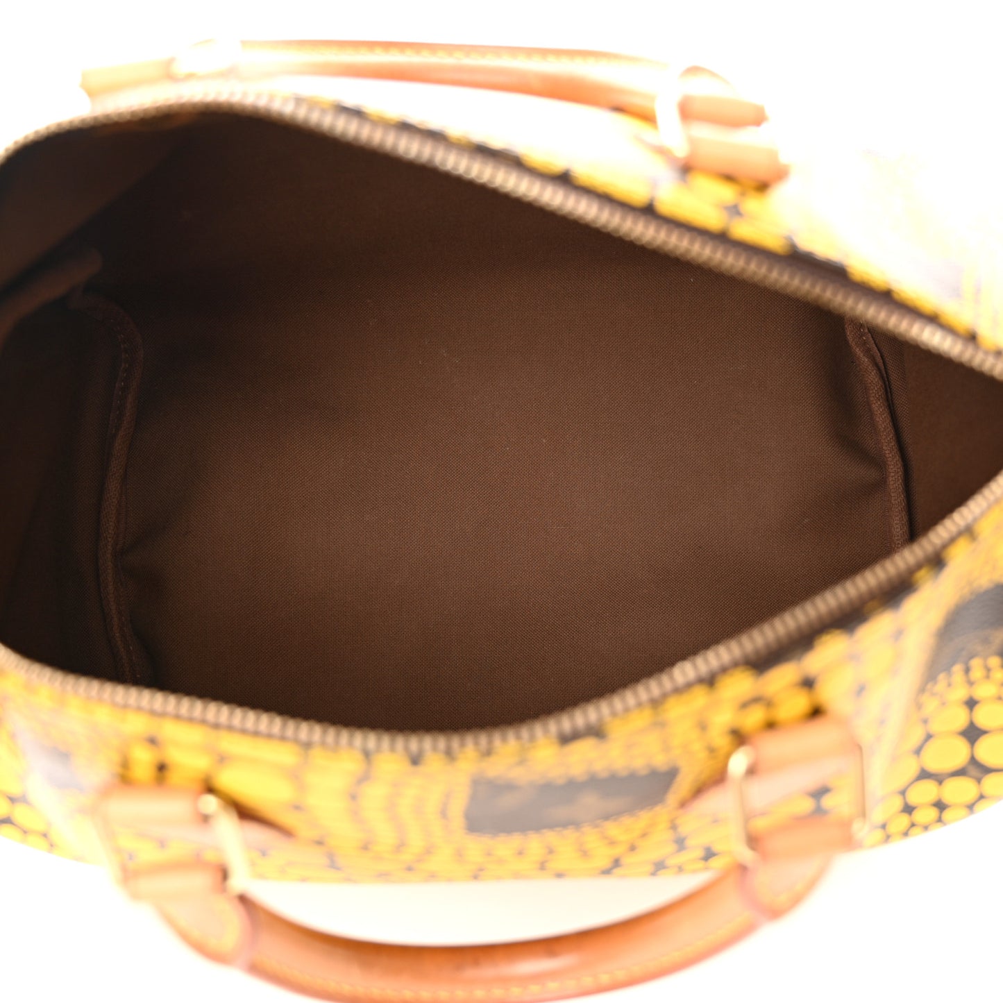 Monogram Kusama Town Speedy 30 Yellow