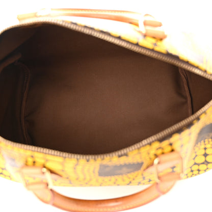 Louis Vuitton Monogram Kusama Town Speedy 30 Yellow 5 of 12