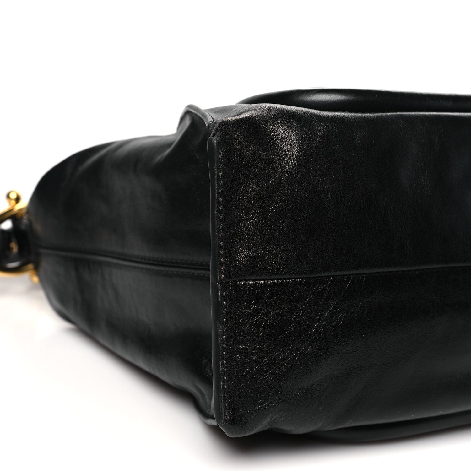 Chloe Natural Shiny Calfskin Large Paraty 24 Bag Black 9 of 10