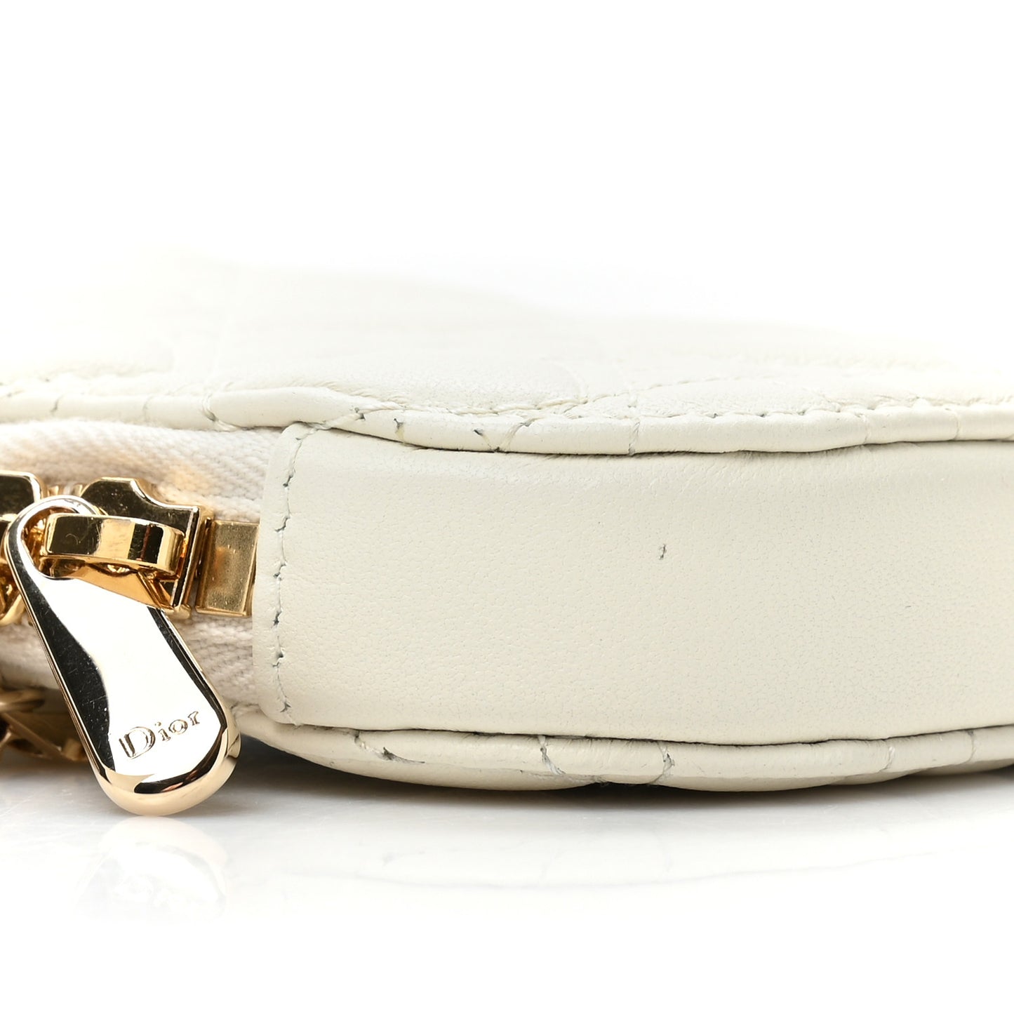 Lambskin Cannage Dioramour Lady Dior Phone Holder Latte