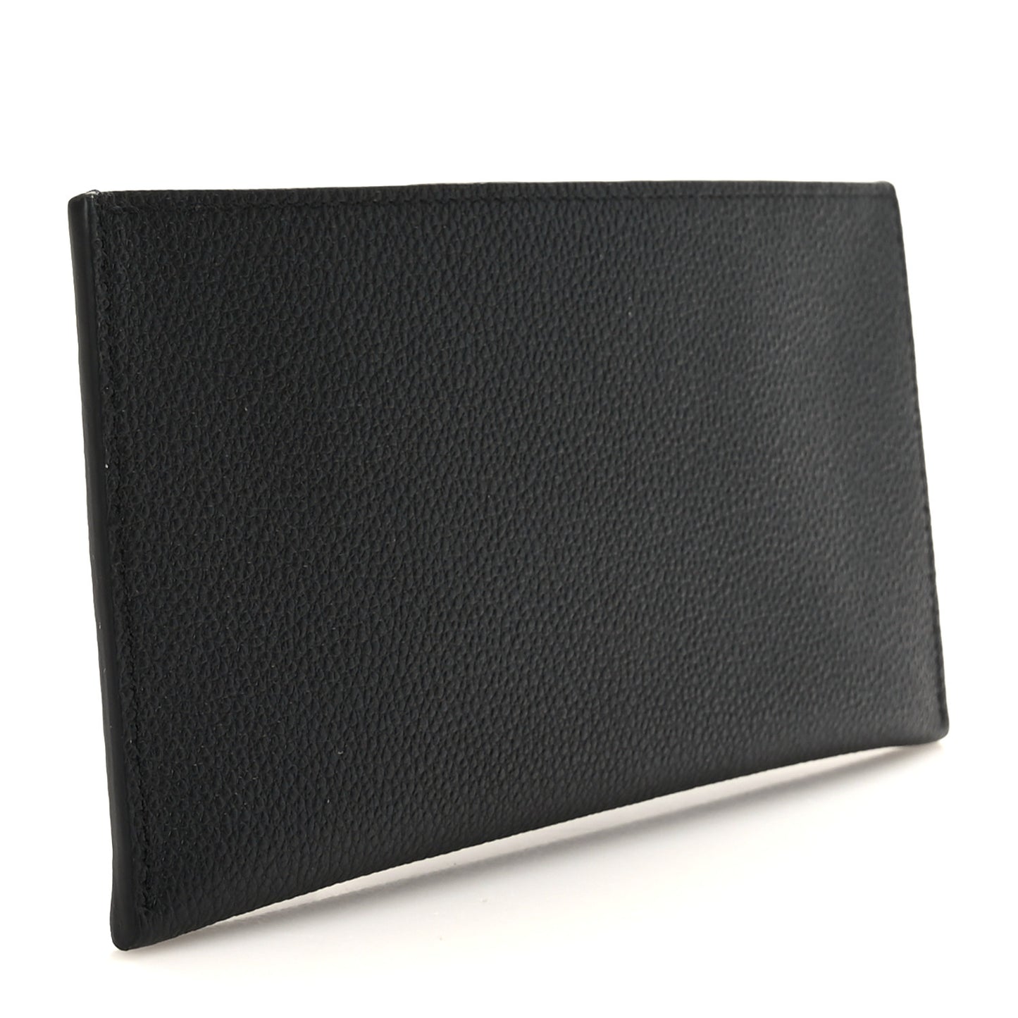 Calfskin Felicie Chain Wallet Card Holder Insert Black