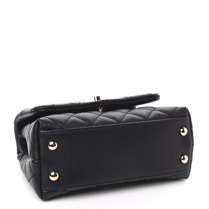 Chanel Caviar Quilted Extra Mini Coco Handle Flap Black 4 of 11