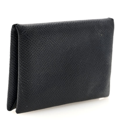 Hermes Epsom Calvi Card Case Black 3 of 6