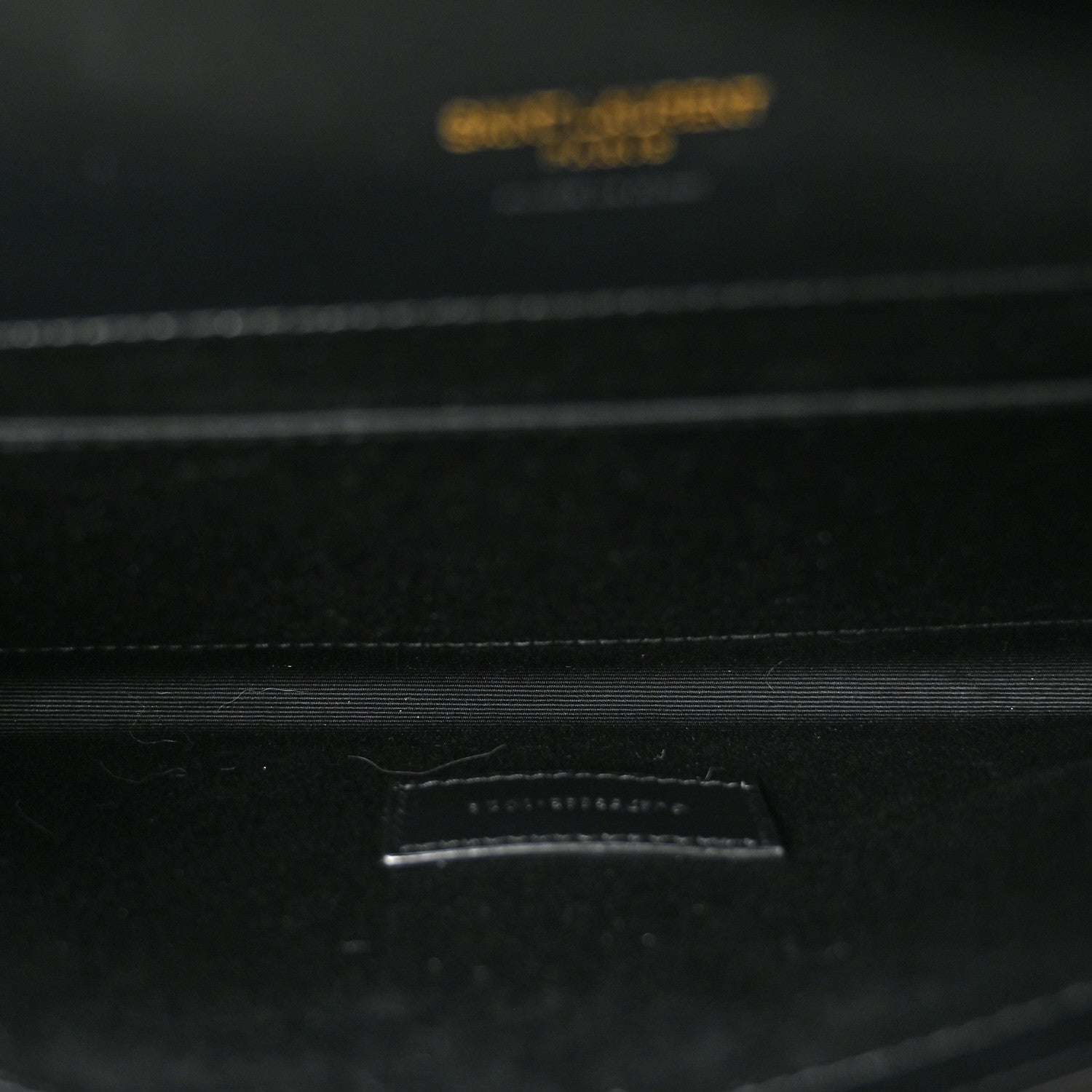 Saint Laurent Lambskin Patent Monogram Cassandre Clasp Flap Pouch Black 5 of 8