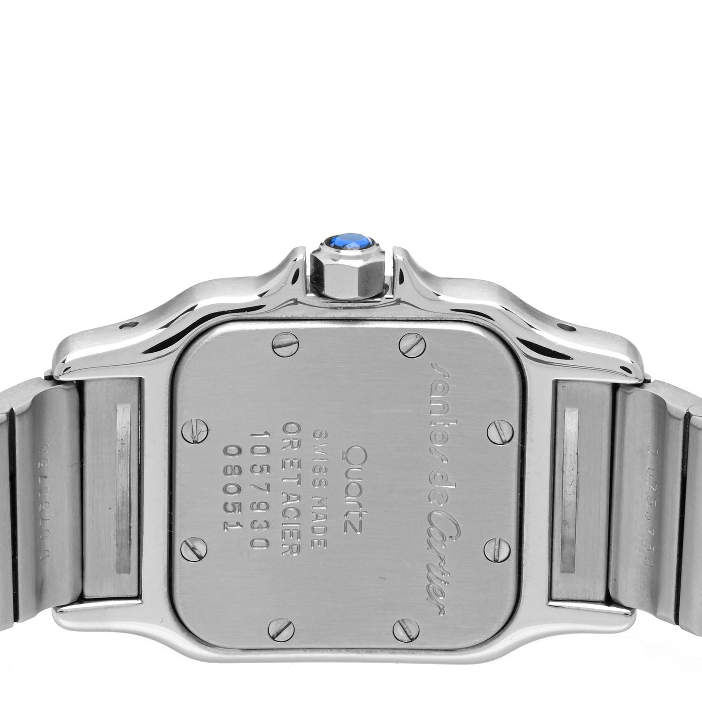Stainless Steel 18K Yellow Gold 24mm Santos De Cartier Galbee Quartz Watch