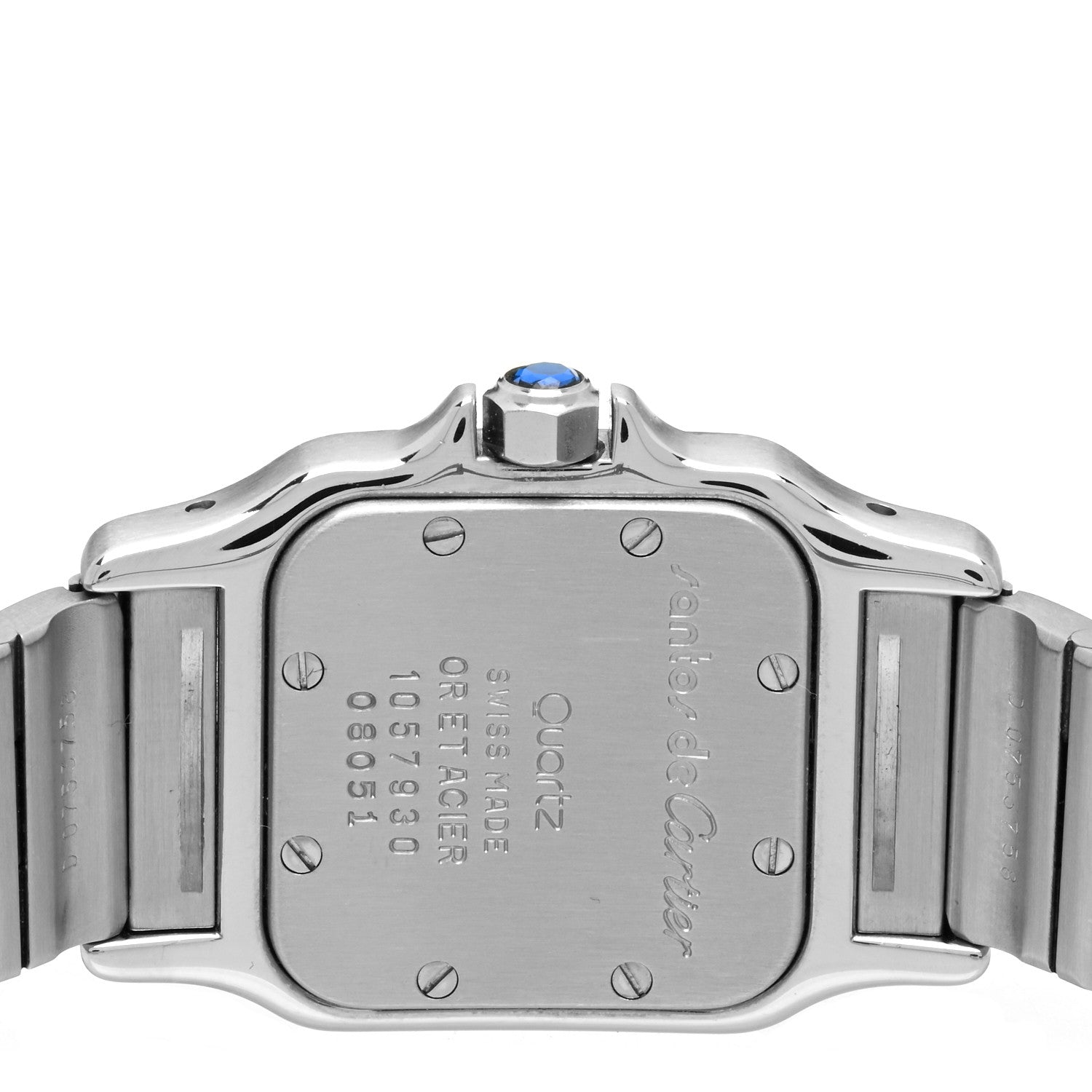 Cartier Stainless Steel 18K Yellow Gold 24mm Santos De Cartier Galbee Quartz Watch 4 of 5