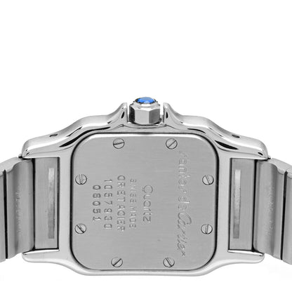 Cartier Stainless Steel 18K Yellow Gold 24mm Santos De Cartier Galbee Quartz Watch 4 of 5