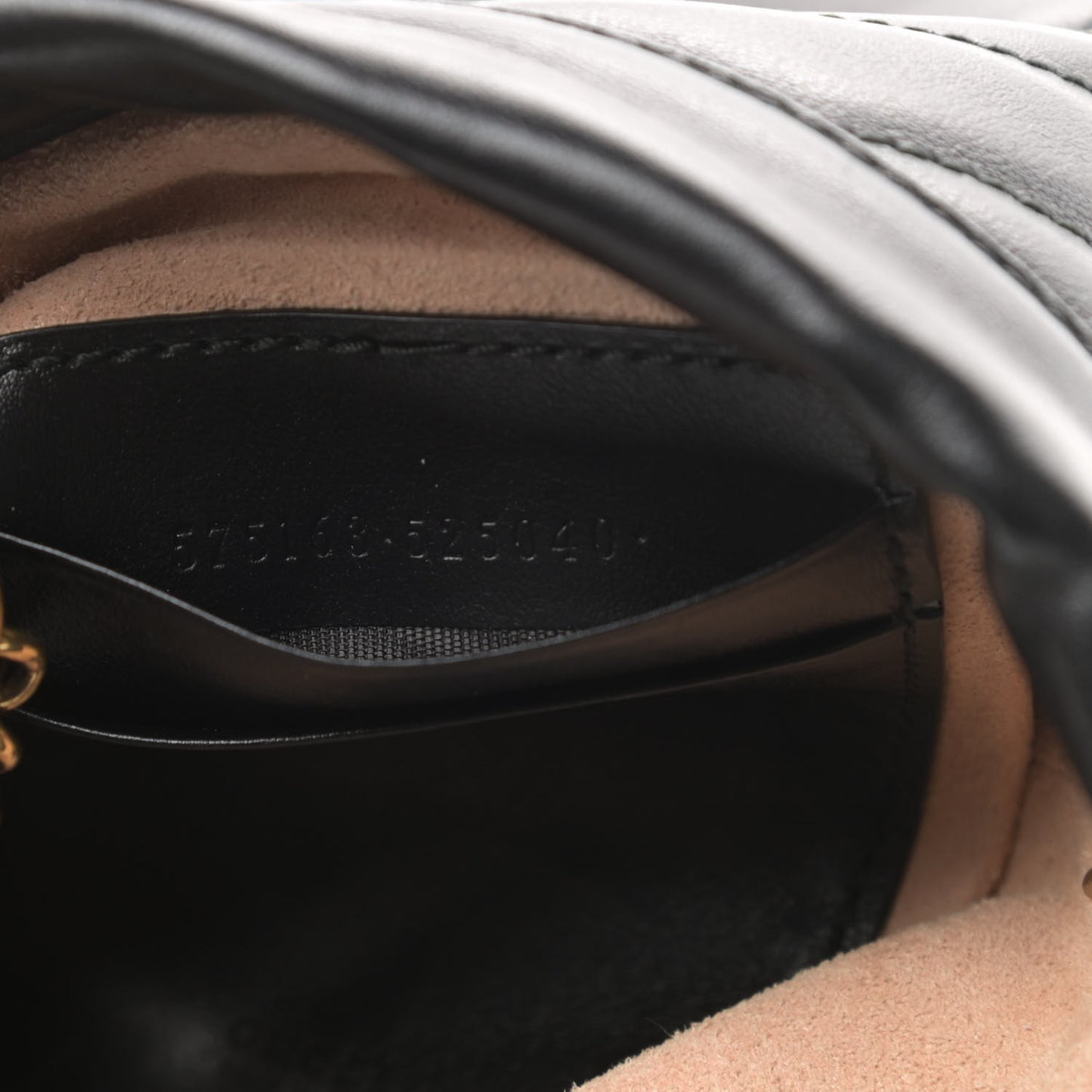 Calfskin Matelasse Mini GG Marmont 2.0 Bucket Bag Black
