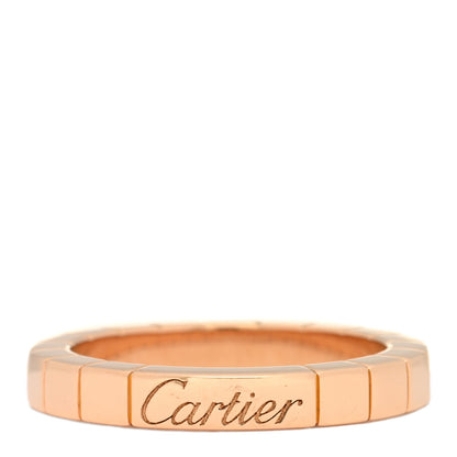 Cartier 18K Pink Gold 3mm Lanieres Ring 50 5.25 1 of 4