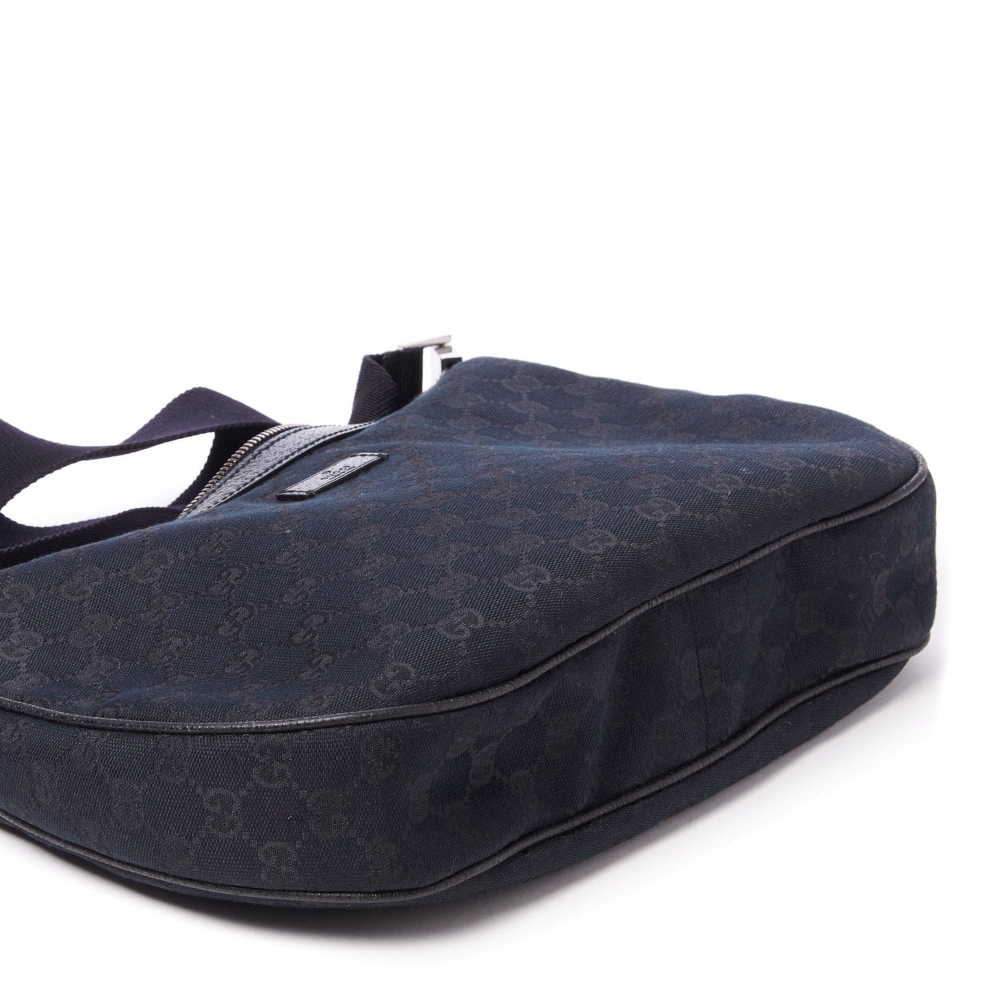 Monogram Medium Half Moon Hobo Black