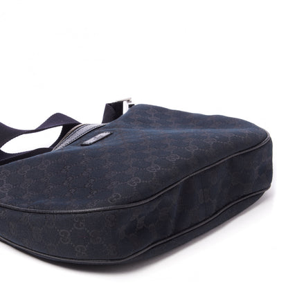 Gucci Monogram Medium Half Moon Hobo Black 6 of 8