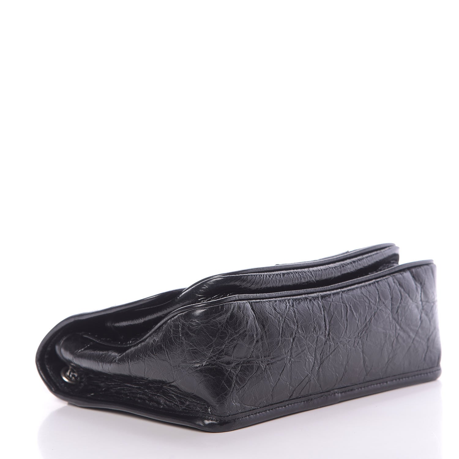 Saint Laurent Crinkled Calfskin Matelasse Monogram Baby Niki Chain Satchel Black 4 of 10