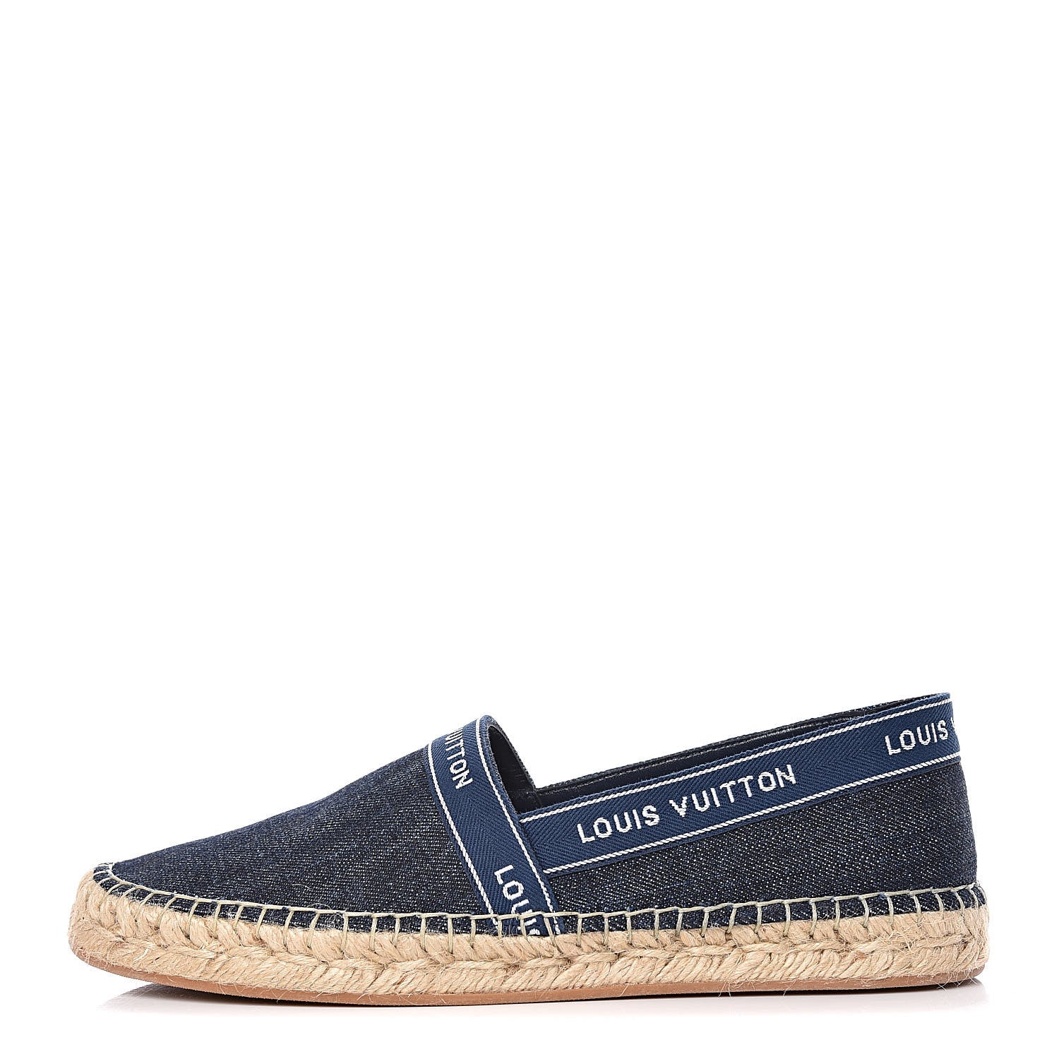 Louis Vuitton Denim Croisiere Espadrille 37.5 Marine 1 of 8