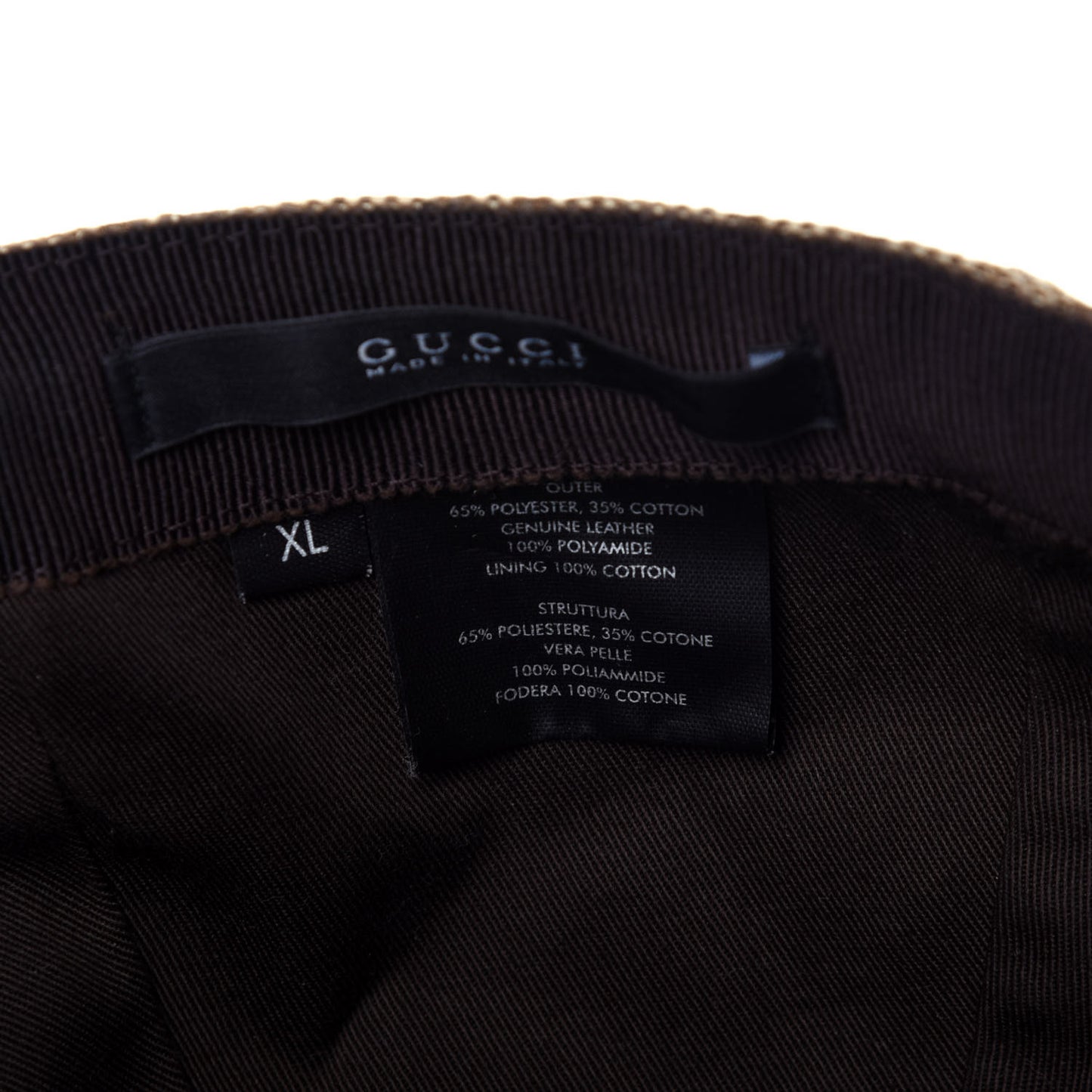 Monogram Web Baseball Hat XL Beige
