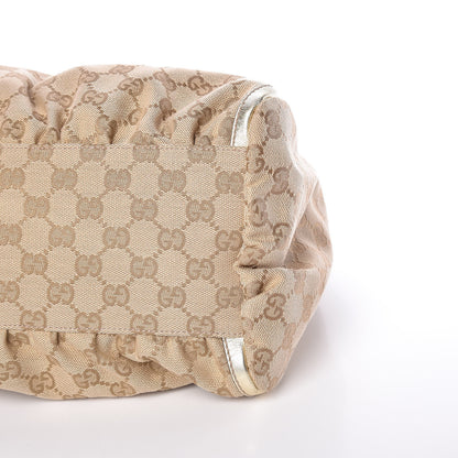 Gucci Monogram Large D Gold Hobo Gold 9 of 10