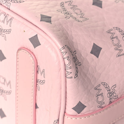 MCM Visetos Medium Delmy Shopper Tote Powder Pink 8 of 13