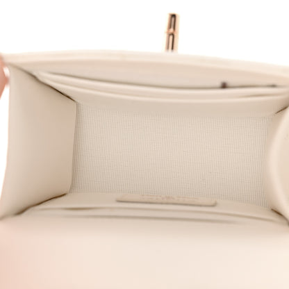 Chanel Lambskin Quilted Mini Trendy CC Clutch With Chain Ecru 5 of 11