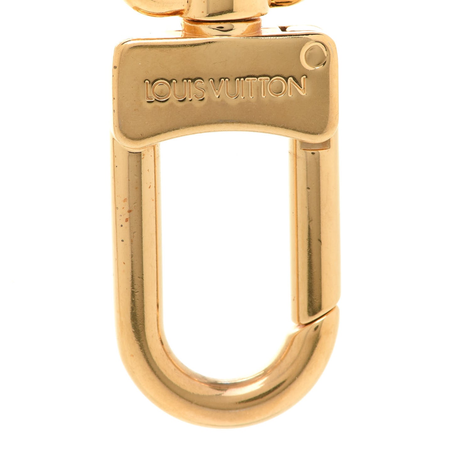 Metal Pochette Extender Key Ring Chain Gold
