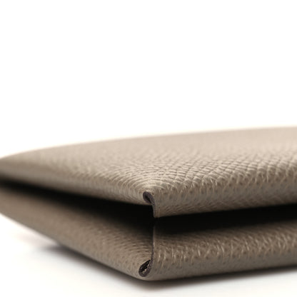 Hermes Epsom Calvi Card Case Etoupe 11 of 13