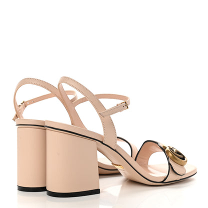 Gucci Lifford Calfskin GG Marmont Ankle Wrap 75mm Sandals 37 Skin Rose 4 of 10