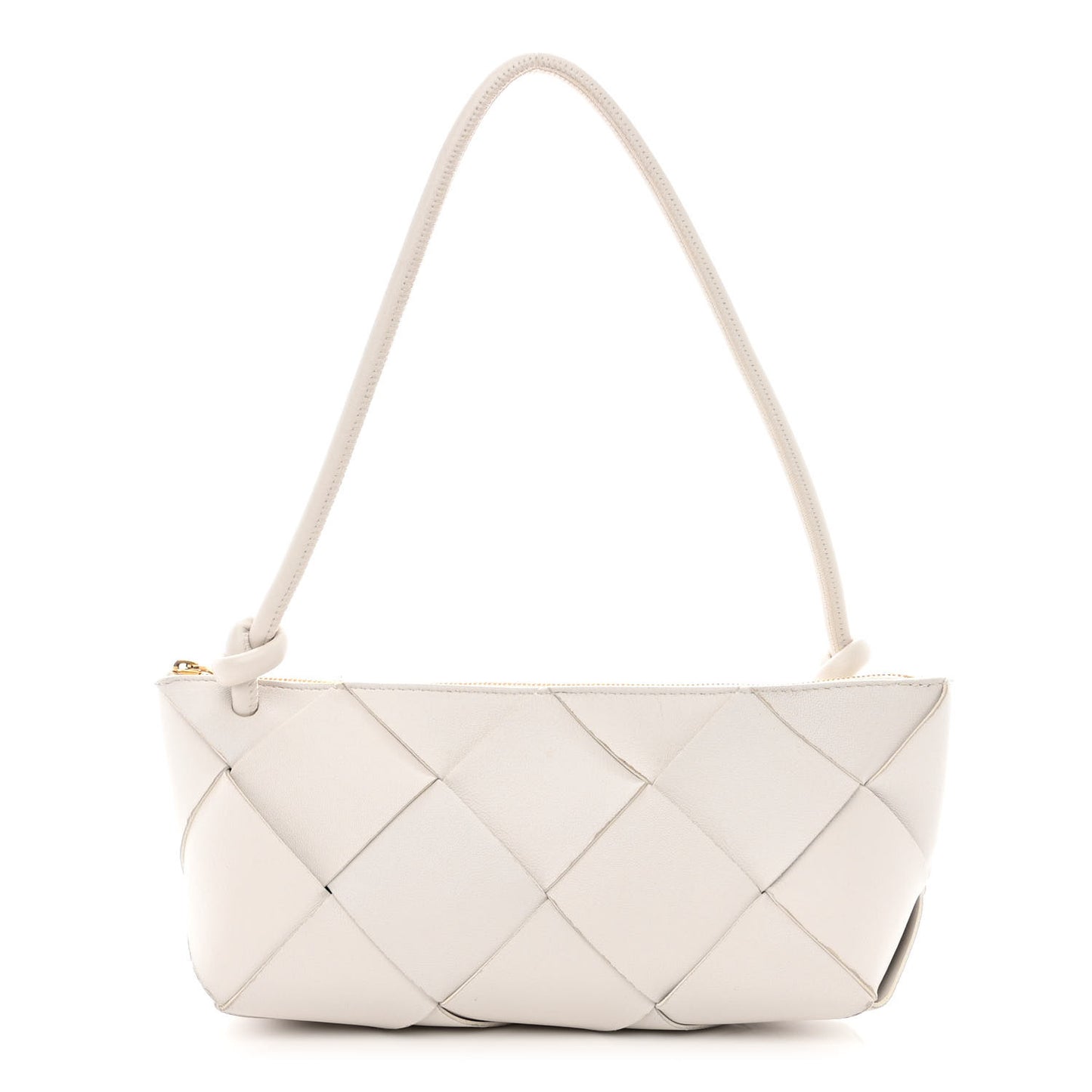 Nappa Maxi Intreccio Exploded Shoulder Bag Chalk