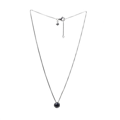 David Yurman Sterling Silver Black Orchid 8mm Petite Chatelaine Pendant Necklace 3 of 4