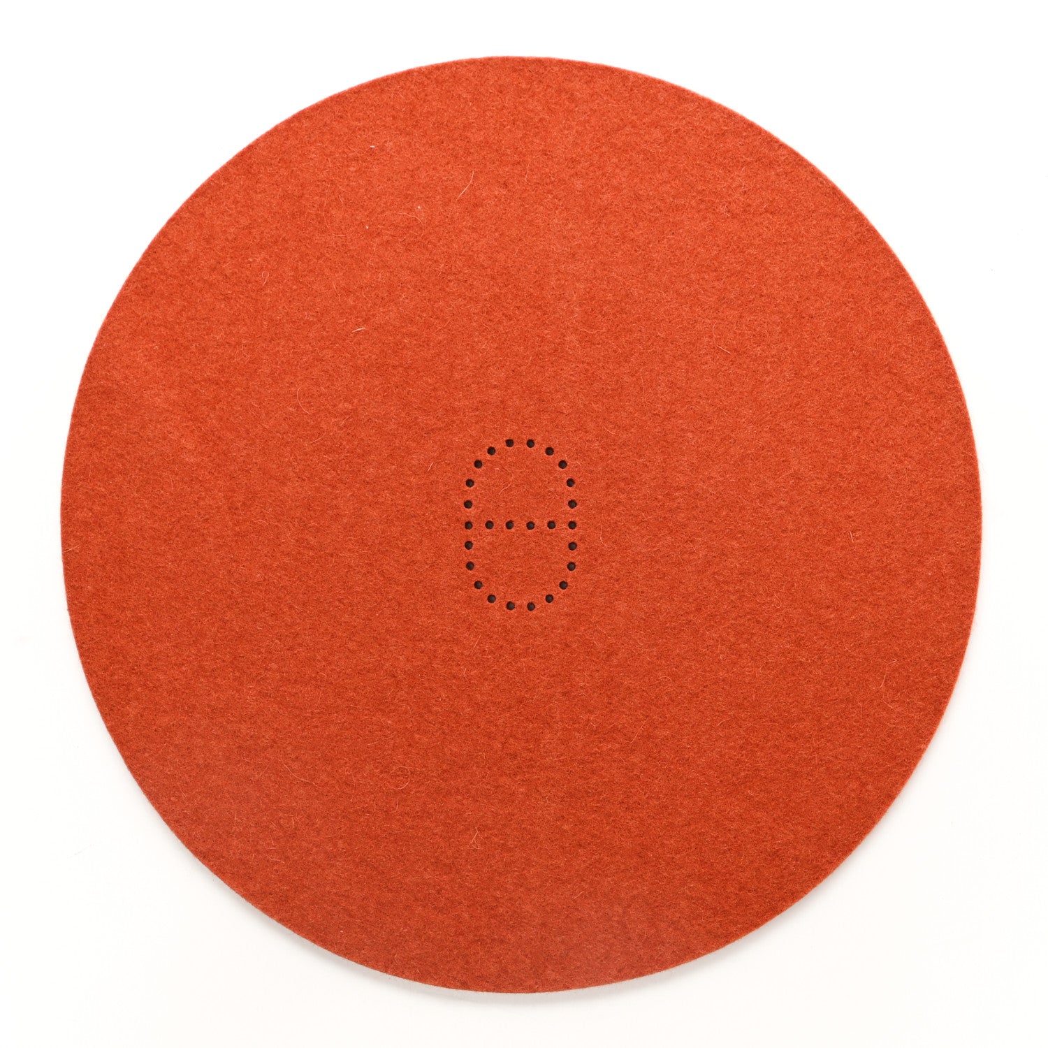 Hermes Maple Wool Felt Bridle Calfskin Declick Dice Game Brique 2 of 6