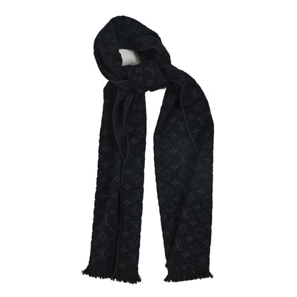 Louis Vuitton Wool Monogram Classic Scarf Black 1 of 6