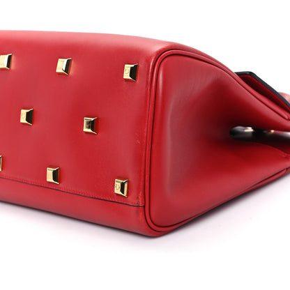 Salvatore Ferragamo Calfskin Medium The Studio Bag Red 9 of 10