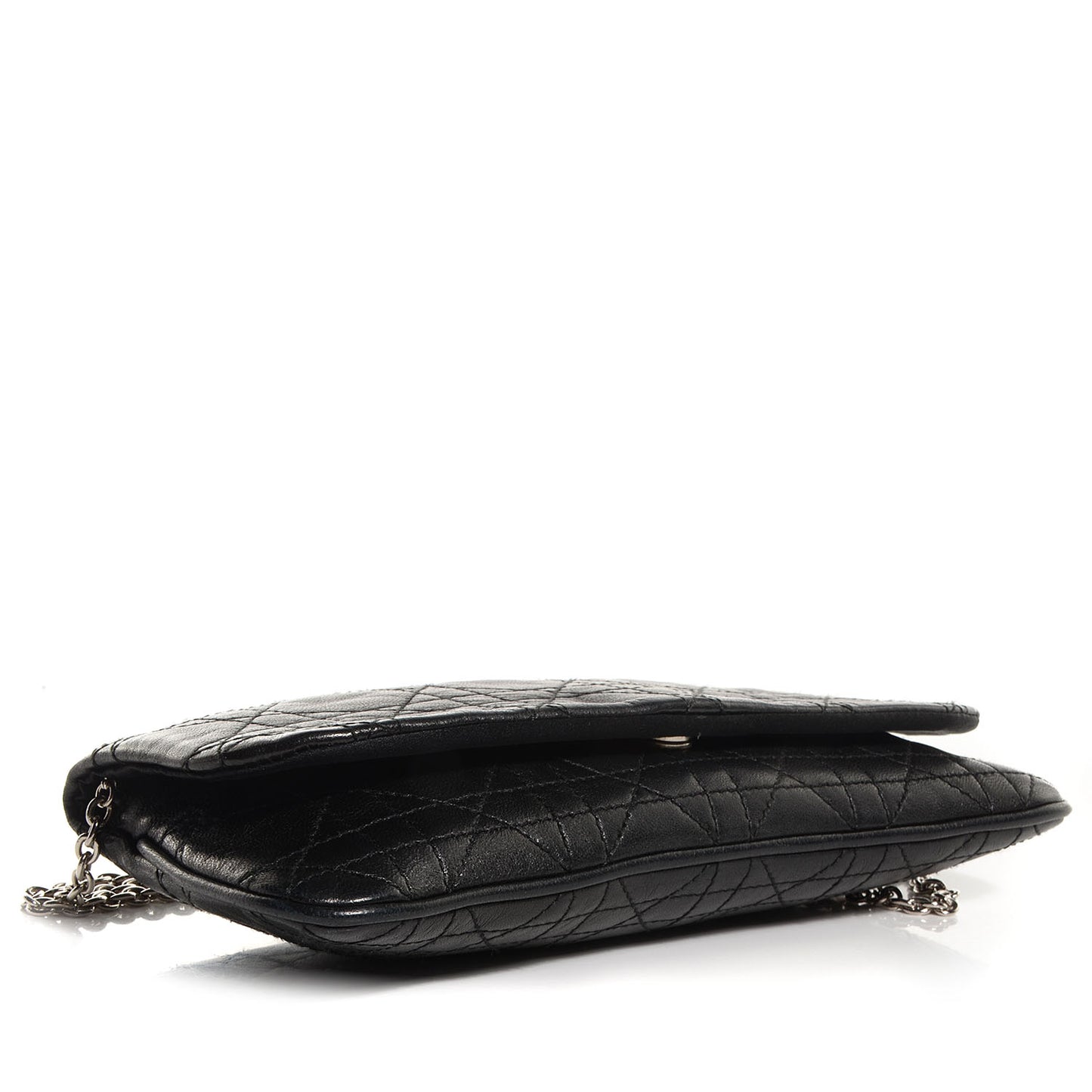 Lambskin Cannage Crossbody Bag Black