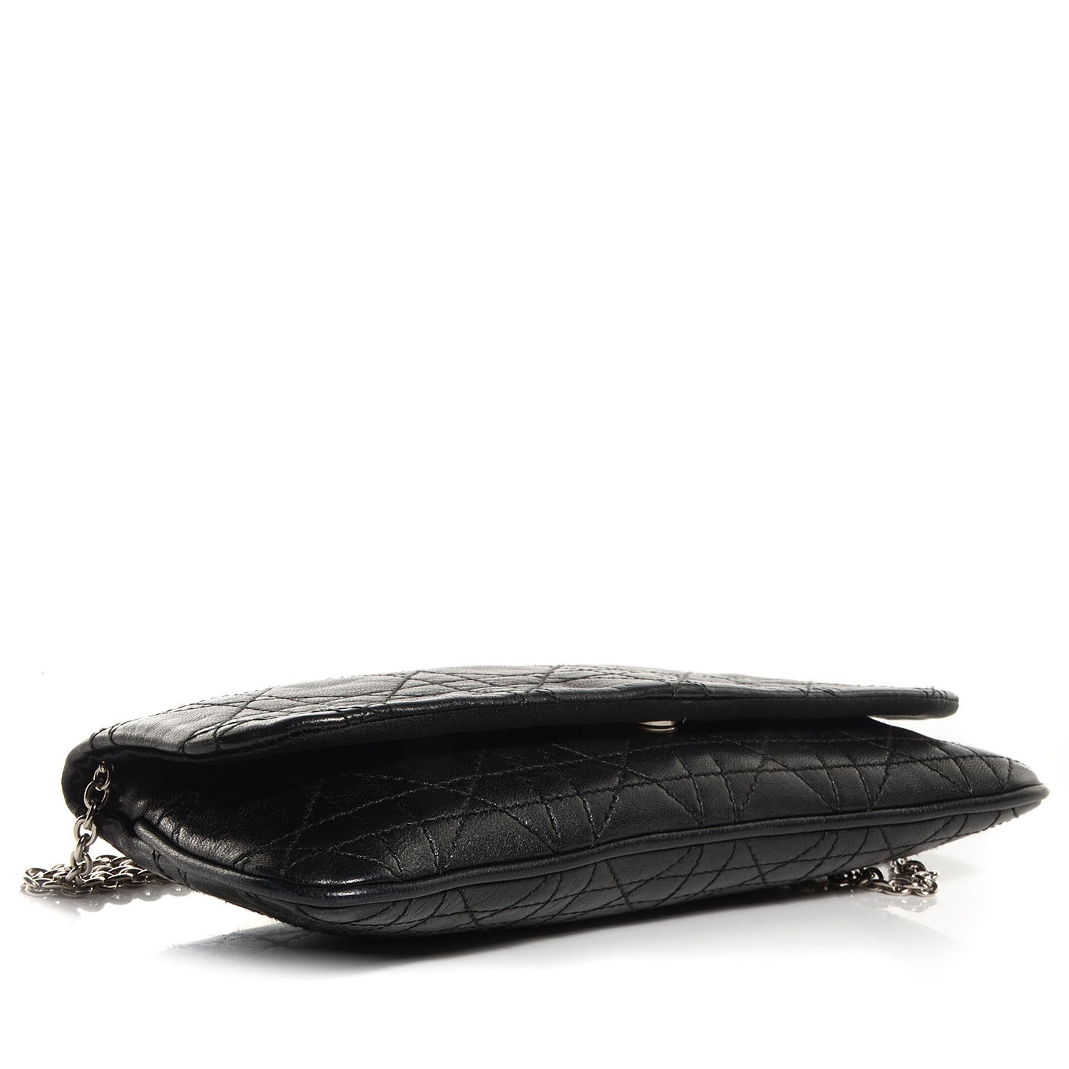 Christian Dior Lambskin Cannage Crossbody Bag Black 4 of 7