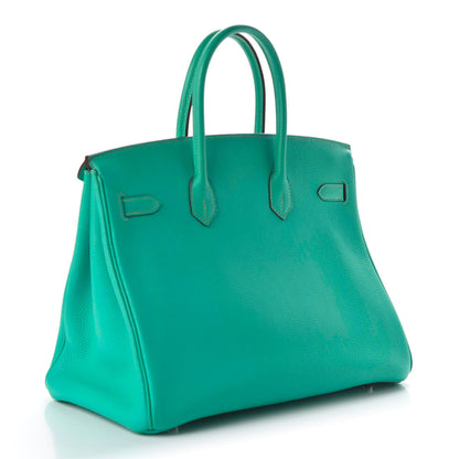 Hermes Togo Birkin 35 Bleu Paon 3 of 34