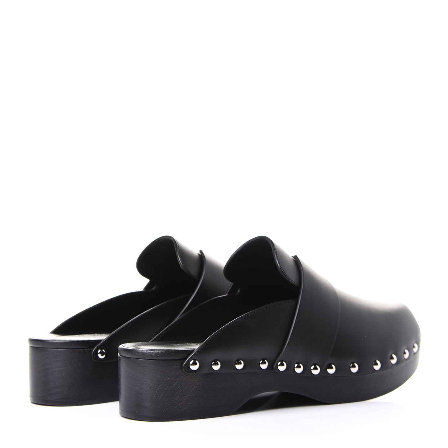 Calfskin Calya Mules 37 Black