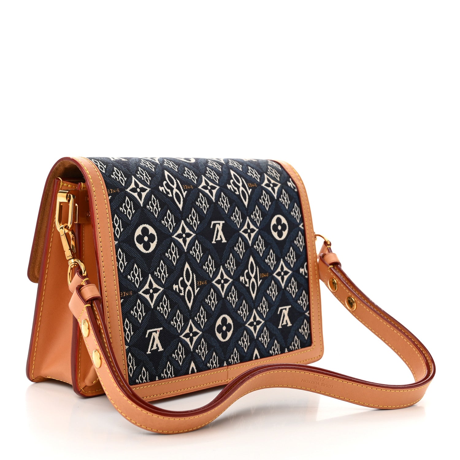 Louis Vuitton Jacquard Since 1854 Dauphine MM Blue 3 of 12