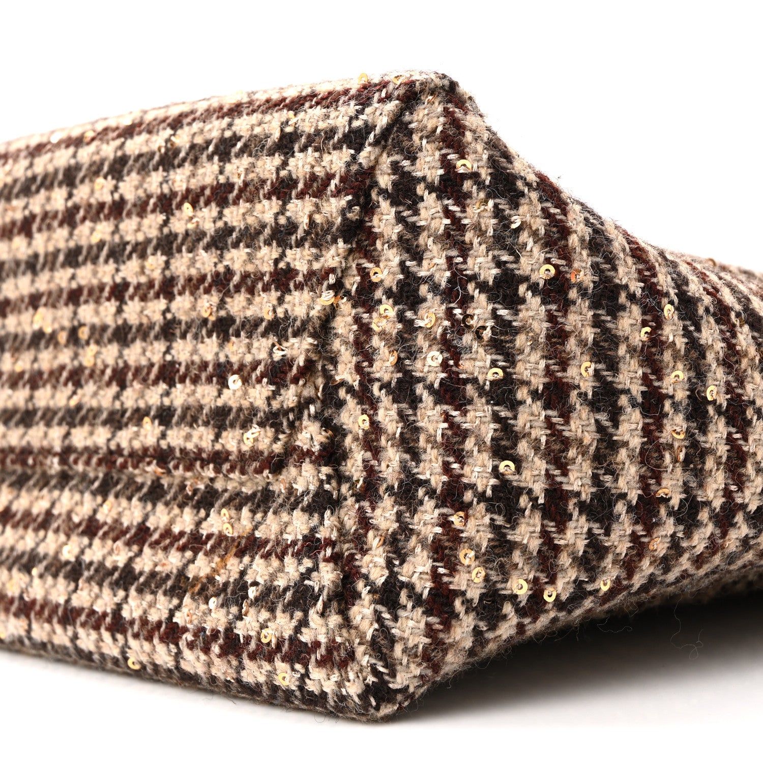 Celine Tweed Small Sangle Bucket Bag Beige 26 of 34