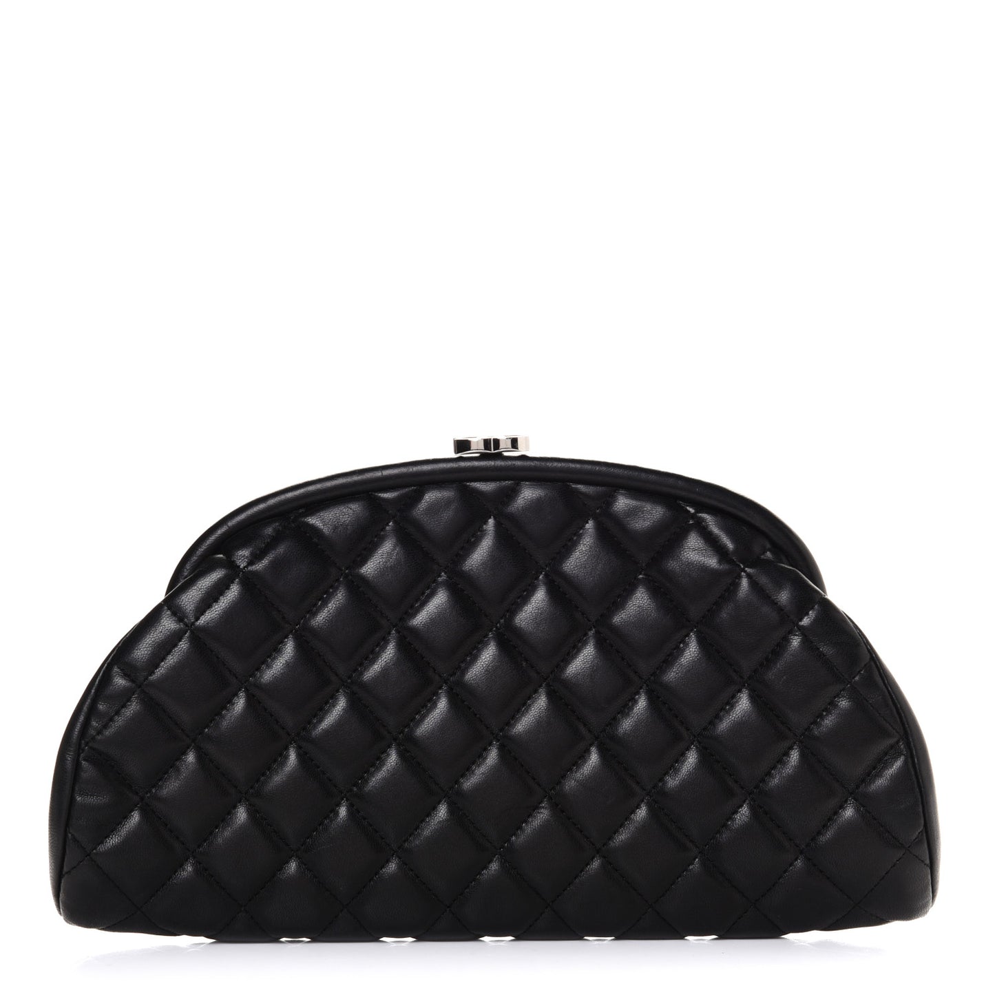 Lambskin Quilted Timeless Clutch Black