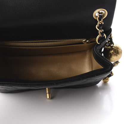 Chanel Lambskin Quilted Mini Pearl Crush Flap Black 7 of 9