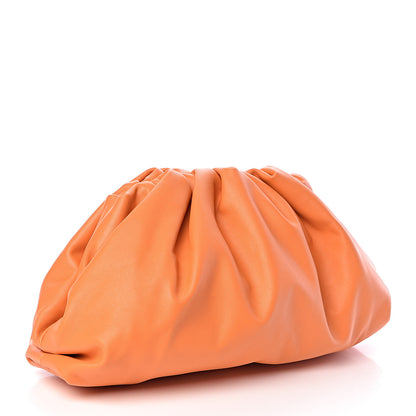 Bottega Veneta Smooth Butter Calf The Pouch Oversized Clutch Light Orange 3 of 9