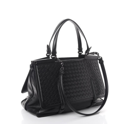 Bottega Veneta Nappa Intrecciato Satchel Nero Black 3 of 8