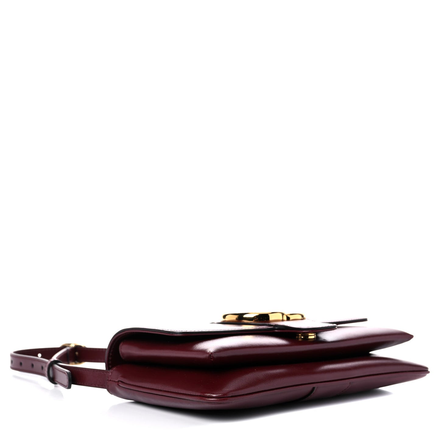 Vitello Palmellato Lux Small Arli Flap Shoulder Bag Vintage Bordeaux