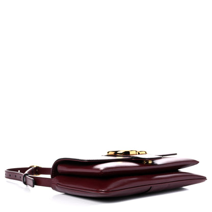 Gucci Vitello Palmellato Lux Small Arli Flap Shoulder Bag Vintage Bordeaux 4 of 9