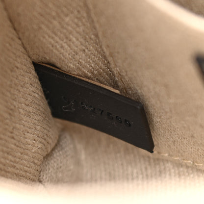 Chloe Linen Calfskin Small Woody Ribbon Tote White Brown 6 of 9