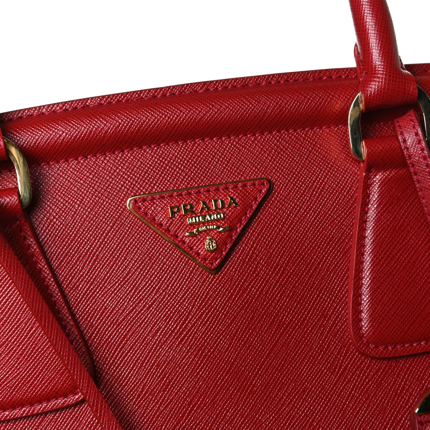 Prada Saffiano Lux Parabole Tote Fuoco 8 of 11