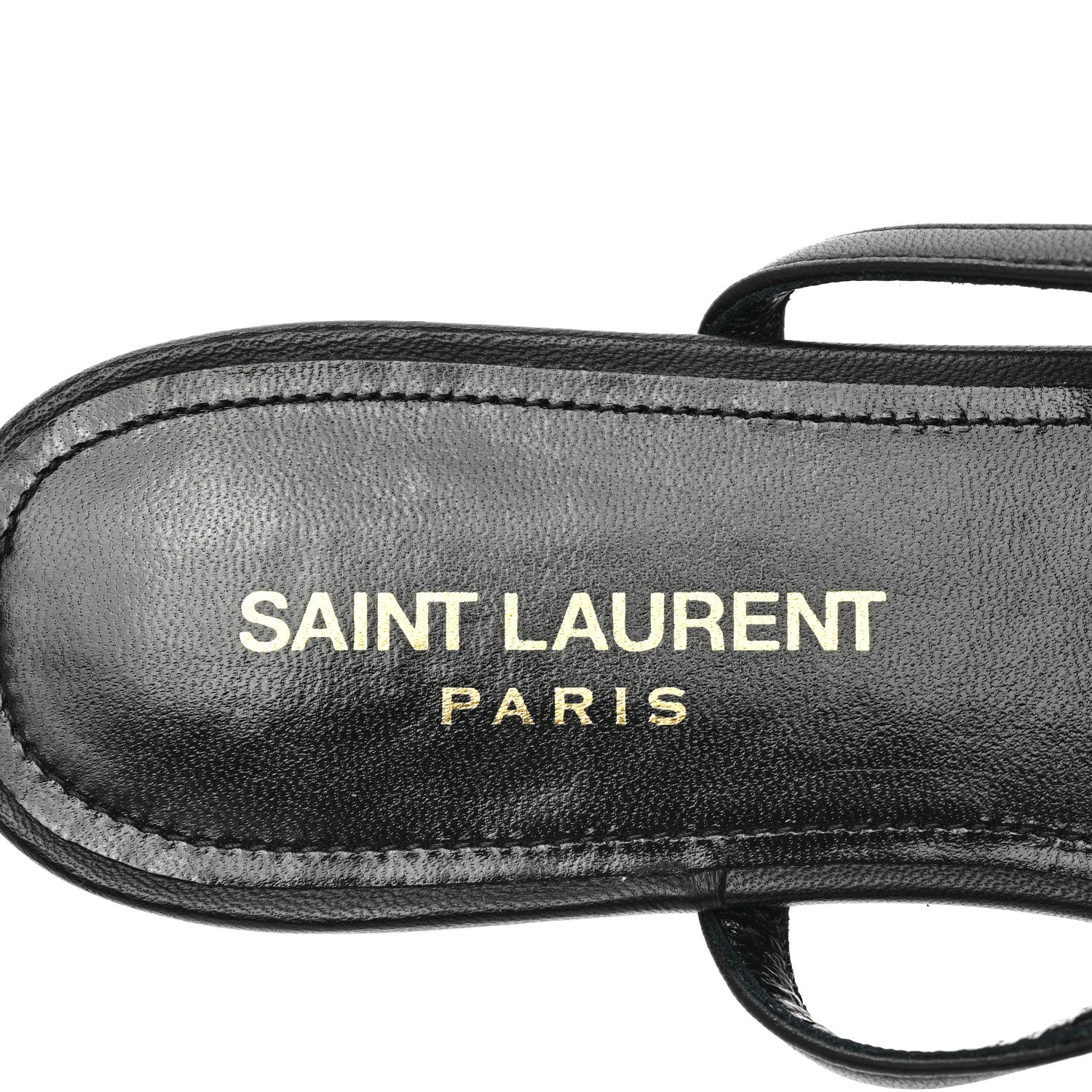 Saint Laurent Printed Tessuto Nappa Vendome Bandana Dallas 05 Foulard Ankle Strap Sandals 37.5 Black 7 of 7
