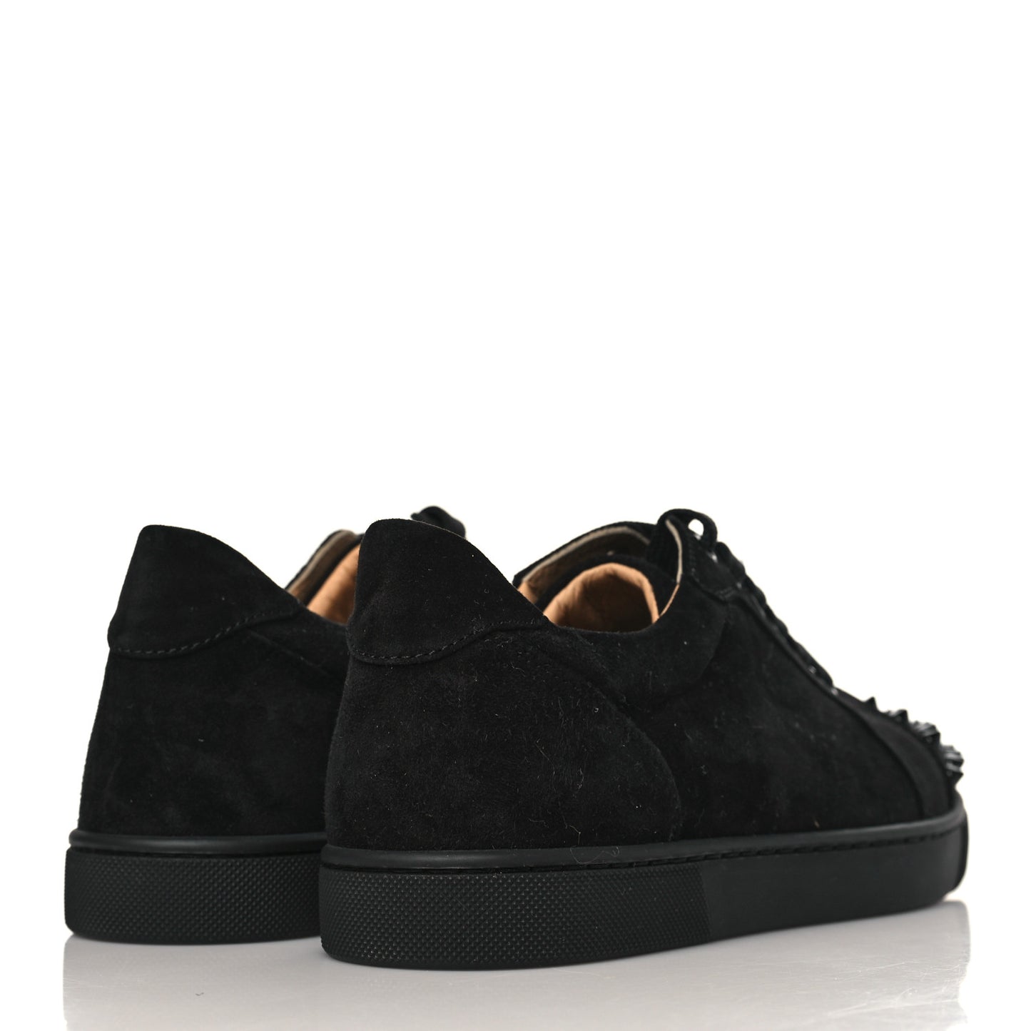 Suede Louis Junior Spikes Flat Sneakers 39.5 Black